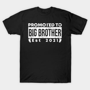 Vintage Promoted to Big Brother 2021 new Brother gift Big Brother T-Shirt